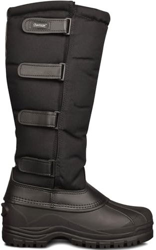Ovation Women's Blizzard Tall Winter Boots - Durable Water-Repellent Insulated Fleece-Lined Equestrian Horse Riding Boots, Black, 8