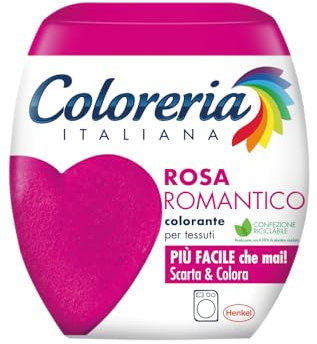 Coloreria Italiana Grey Colorante Tessuti E Vestiti In Lavatrice, Rosa Romantico, 1 Confezione