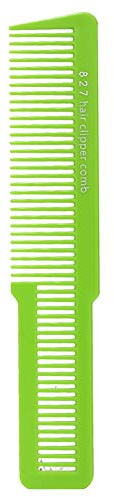 Regalos de abril Flat Top Comb Salon Hair Comb Hair Clipper Cut Comb Barber Peluquería Peine para el corte de cabello(Verde)