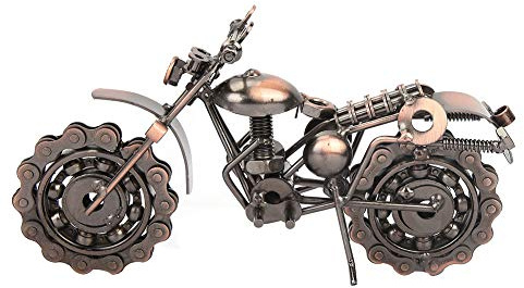 Regali di Modello di Moto d'Epoca, Modello di Moto a Catena in Metallo Kit Modello di Moto in Metallo Fatto a Mano, Regali per Amanti o Motociclisti