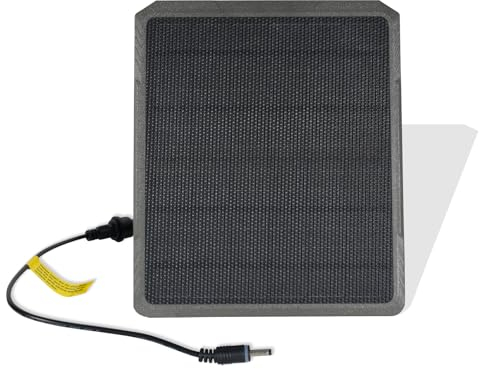 GardePro SP350 Wildkamera-Solarpanel mit wiederaufladbarem Akku, 12V/1 A, 9V/1,3 A, 6V/2 A, Stecker 5,5x2,1mm / 4,0x1,7mm für GardePro Wildkamera A3S, A5, A60, E5, E5S, E6, E8, X20, X50