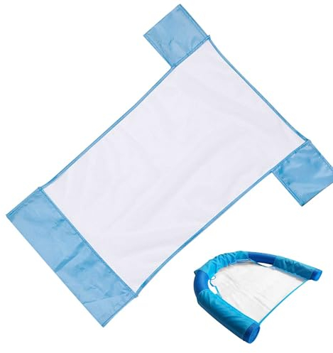 Hezhou Schwimmnudel Netz Siège d'eau pour Piscine Sling Schwimmen Siège d'eau pour Nouilles de Piscine Nouille de Natation avec Filet Support de Natation Siège d'eau (Blau)