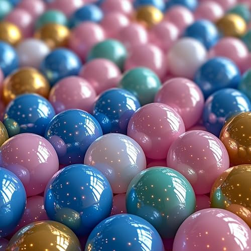 ecosa Bällebad Bälle ø: 6 cm Spielbälle Bällepool Platikbälle Bälle für Bällebad Baby Bälle Spielbälle Babybälle Zertifiziert Keine Schadstoffe (100 STK)