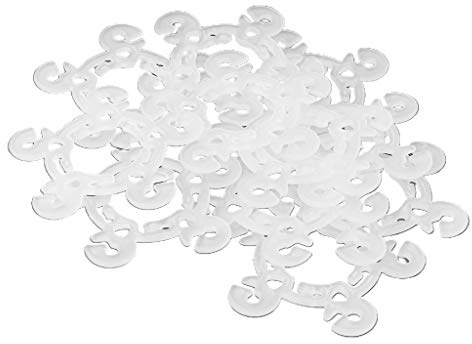 Asukohu Lot de 120 pinces à ballons pour décoration d'arche de ballons, support de colonne et fleurs de ballons, fournitures de fête