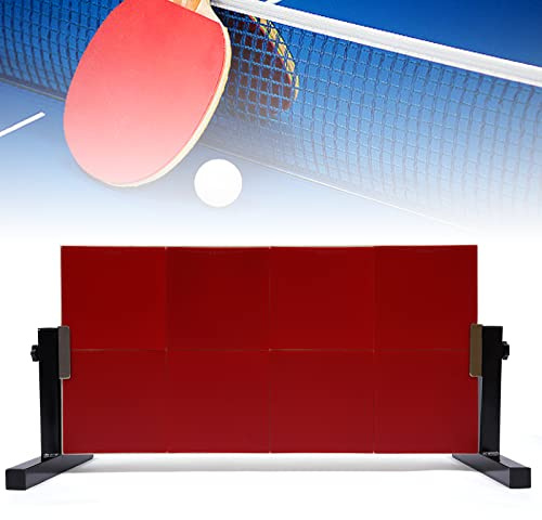 Chynalys Table Tennis Rebound Board Table Tennis Trainer 8 Boards With Rubber, Ping Pong Self Training Equipment 360° Adjustment, Vertical Ping Pong Rebounder Board for Beginners and Advanced Players