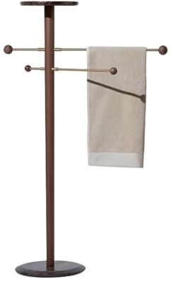 Portasciugamani in marmo autoportante Moderno Luce Lusso Stile Semplice Bagno Staffa Stand