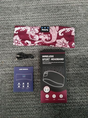 VIPA Auriculares para Dormir - Diadema Deportiva Recargable - Musica para Dormir - Diadema Deportiva con Altavoces Estéreo para Hacer Ejercicio, Correr, Yoga, Viajes y Relax - Musica Relajante.