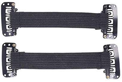 Generic Facelift Band Elastic Strap Stretch Headband Invisible Adjustable with Clip And Forehead for Wedding Interview Photography Carnival Cosplay, Short 2Pcs