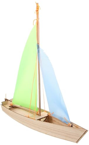 Warmhm Bateau Jouet en Bois à Assembler Voilier Créatif Enfant | Kit en bois à monter, activité manuelle enfant, voilier décoratif, pour maison, classe et atelier créatif