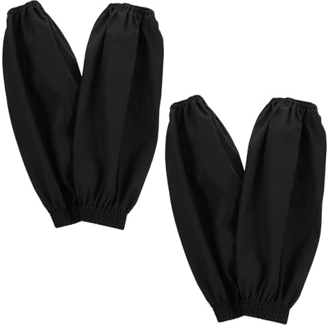 KBSICWO 2 Paires Manchons de Protection, Manchons de Bras Imperméables et Résistants à L'Huile, Manchon Bras pour Cuisine Vaisselle Lavage Jardinage (Noir)