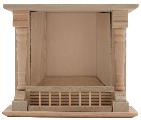 ZenithAur Cheminée de Maison de poupée à l'échelle 1/12 avec Un Savoir-Faire Exquis pour la décoration de Salon de Maison de poupée Miniature, améliore Les scènes de Jeu