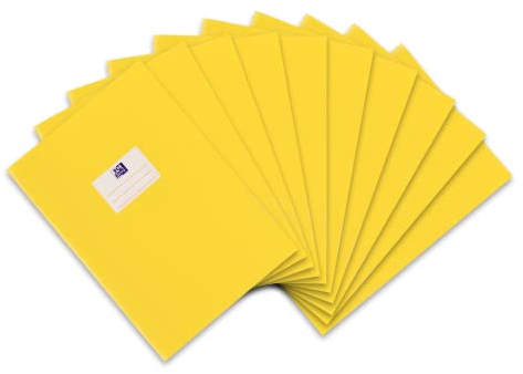 Oxford Heftumschlag A4, Bast, mit Beschriftungsetikett, gelb, 10 Stück