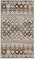 SAFAVIEH Boho Teppich für Wohnzimmer, Esszimmer, Schlafzimmer - Amsterdam Collection, Kurzer Flor, Hellgrau und Multi, 91 X 152 cm