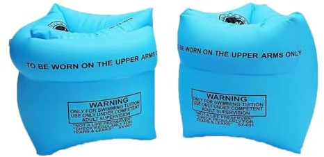 Kids Safety Swim Arm Bands Inflatable Swim Roll up Arm Bands Swimming Pool Floats Sleeves Water Wings Arm Ring Tube Armlets Swimming Training Aids