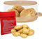 VELIRE Cuiseur à micro-ondes pour pommes de terre cuites au four avec sac de pommes de terre parfait pour micro-ondes – Cuisinez en quelques minutes – Passe au lave-vaisselle (20,3 cm) (transparent)