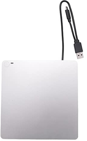 TYREE Unidad Externa de DVD BLU Ray 3D, USB 3.0 y Tipo C Reproductor de Unidad de CD BLU Ray DVD Grabadora de CD con Ranura Ultradelgada