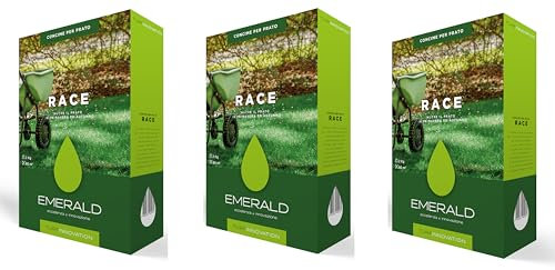 Emerald RACE Turf Innovation,CONCIME DI SPINTA VEGETATIVA Fertilizzante Granulare Primaverile e Autunnale,2kg (80mq) (3)