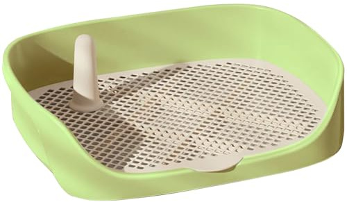 Bac de Toilettes pour Chiens 15.8x11.8x4.3 dans Un entraînement de Toilettes en Plastique sécurisé Amovible
