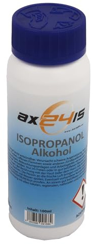 Axis Line ISO, detergente speciale, 100 ml, contro superfici in plastica appiccicose e stampanti 3D, piattaforma Cleaner Isopropanol