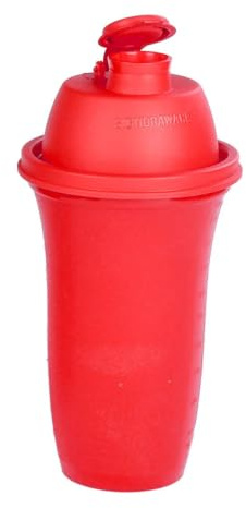 SIGNORA WARE Shake N Shake Mix-Fix Shaky Shaker 500 ml Verre mélangeur Rouge