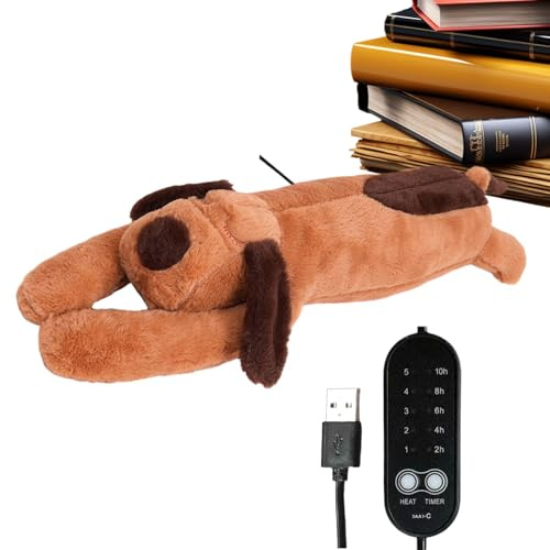 Heat Pad Stuffed Animal,Warmth Dog Plush | USB Electric Stuffed Animal with Automatic Shut-Off Adjustable Temperature Heating Pad for Shoulder Neck Back Belly Comfort Girls Kids Adults