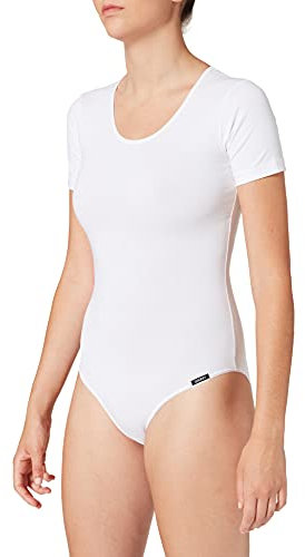 Skiny Damen Skiny Damen Kurzarm Cotton Bodies Formender Body, WeiÃŸ, 40 EU