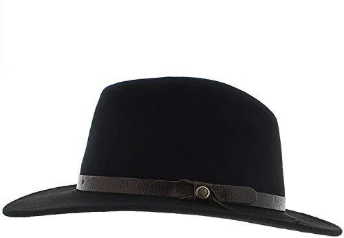Votrechapeau Amance – Sombrero fedora, fieltro impermeable, color negro