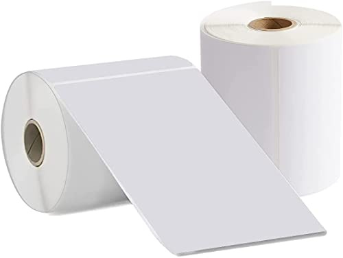 2 rotoli da 100 mm x 150 mm, etichette termiche dirette per indirizzi postali, etichette di spedizione (250 fogli/rotoli)