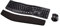Amazon Basics Ergonomic Wireless Keyboard Mouse Combo UK layout, black