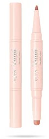 Pupa Matita Labbra Vamp! Creamy Duo (003 Warm Nude) Matita Labbra Contouring & Rossetto Brillante per Labbra più piene e carnose - Disponibile in 12 Varianti Colore