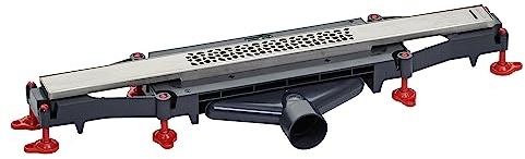 Wirquin 30724323 - Canalina per doccia So Line L500, cromato