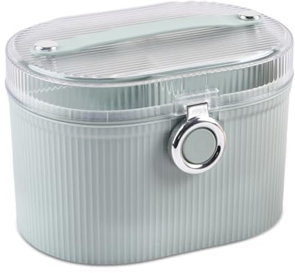 2-Layer Household Medicine Container Box, Medicine Storage Organizer, Classified Medicine Chest with Compartments, Large Capacity First Aid Medicine Chest for Home Office School Outdoor (Green)