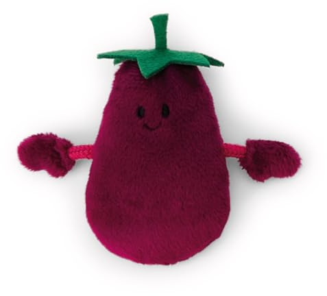 NICI Mini MagNICI Aubergine 7cm - lila - Kuscheltier mit Magnet – Plüschtier haftet auf Metalloberflächen, Magnettafeln und Taschenhänkel als Reisebegleiter – tolle Geschenkidee | 61862
