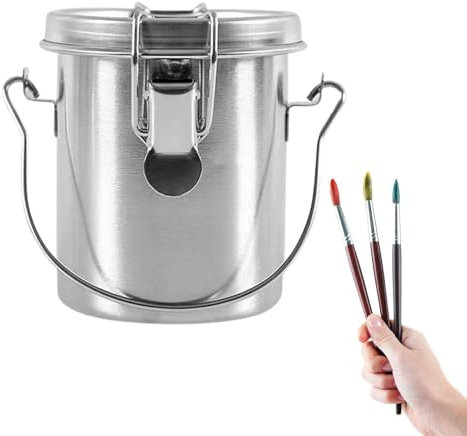 Brush Cleaner, Sturdy Brush Washing Machine with Porous Cleaning Filter, Removable, Cross-Maintenance Design for Water, Spirits, Inks, Turpentine, Safe Brush Holder for Painting and