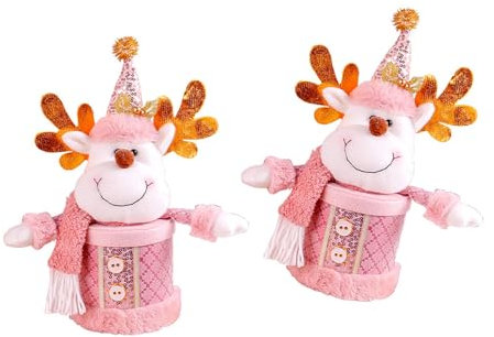 Qsvbeeqj Pot à bonbons sur le thème de Noël pour les personnes âgées et les amateurs de bonbons