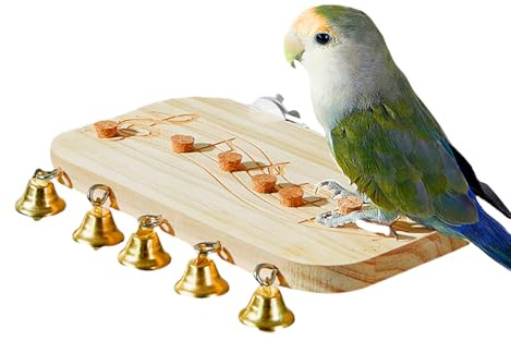 Posadero para Aves - Posaderos Columpios Juguetes de Ejercicio para Jaulas | Gimnasio de Juegos con Notas Musicales para Agapornis y Animales Pequeños en Balcón o Patio