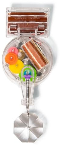 Kikkerland Solar Powered Rainbow Maker – Prism Suncatcher, Fun Home Window Decor – Unique Gift for Christmas & Birthdays – Single Crystal