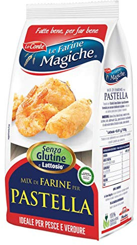 Le Farine Magiche | Farina per Pastella, Mix di Farine Senza Glutine e Senza Lattosio per Fritto Croccante | Confezione da 300 gr