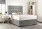 Bed Centre Silver Linen Memory Foam Divan Bed With Mattress, No Headboard, No Drawers (Single (90cm X 190cm))