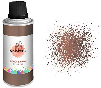 PAINT IT EASY Sprühfarbe, Sprühbastellack, Farbspray, 150ml, Kupfer
