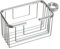 Tatay 6604900 Rechteckiges Duschregal mit Haken, verhindert Bohren, 100% rostfrei, aus eloxiertem Aluminium, modernes Design, Maße 24 x 11,5 x 12,5 cm