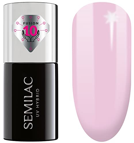 SEMILAC Extend Care Base 5in1 - Builder Gel in the Bottle - All in One Nourishing Builder Gel for Nails and Gel Polish UV Light - 803 Delicate Pink 7 ml