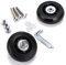 IGNPION 2 Stück Ersatzrollen für Koffer, Reparatur von Kugellagern, für Koffer, 60 x 18 mm, Schwarz