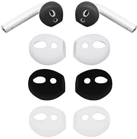 LIUJZZJ 3 Paires d'embouts de Rechange en Silicone pour Airpods 1 2 compatibles Antidérapant et Anti-Perte Accessoire de l'Écouteur