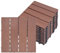 UISEBRT 33 pezzi per pavimenti in WPC, effetto legno, piastrelle a clic, in plastica, per giardino, balcone, terrazza (30 x 30 cm, marrone)