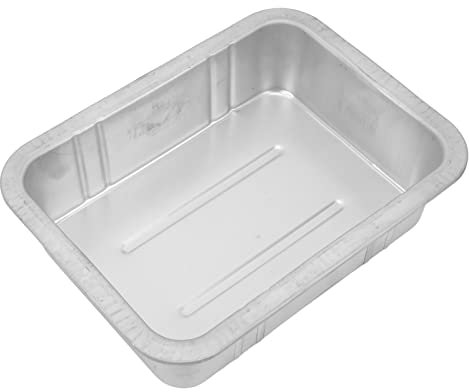 Metal Construction Universal Oil Drain Pan Portable Oil Change Container for Cars Motorcycles Boats (5L)