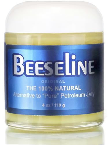 Beesalene Original Unpetroleum - 100% Natural & Hypoallergenic Alternative to Petroleum Jelly - Lips, Hands, Baby, Makeup Remover and More (Glass Jar) (4 oz)