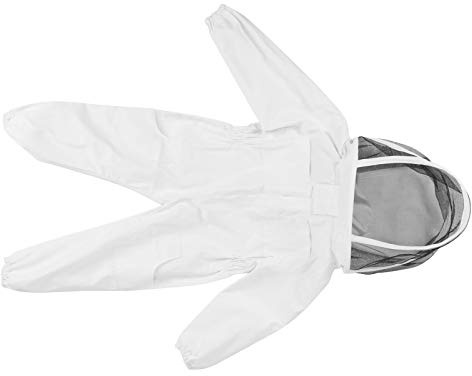 Aramox Costume D'apiculture pour Enfants, avec Capuche à Double Fermeture éclair, Vêtements de Protection pour Apiculteur (M)