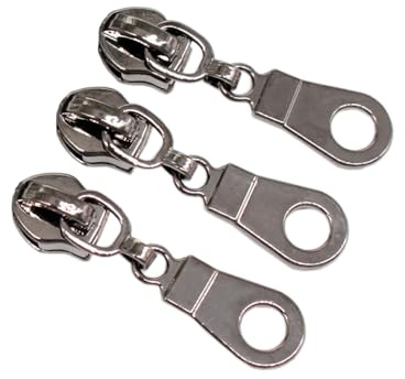 YaHoGa Pack of 50 Nickel Black Nonlock Zippers for Endless Zip, Sold by the Metre, 6 mm Spiral (Nickel Black)