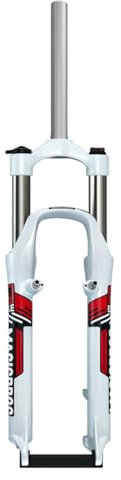 26 tum Mountainbike fjädring gaffel resor 100 mm fjädergaffel 1-1/8 rakt rörskiva V bromscykelgaffel QR 9 mm manuell låsning